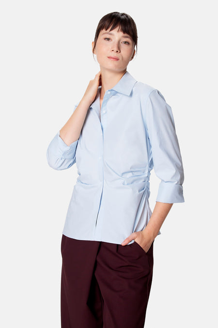 Blouse à manches longues - bleu