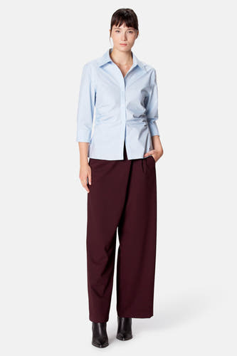 Blouse met lange mouwen - blauw