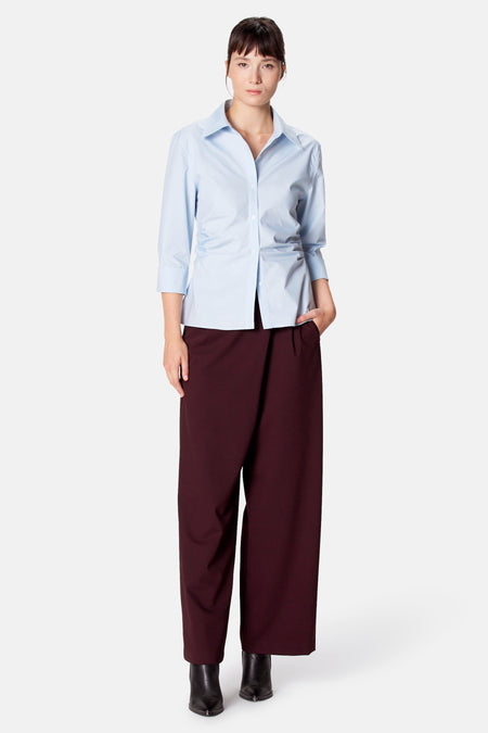 Blouse à manches longues - bleu