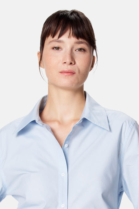 Blouse met lange mouwen - blauw