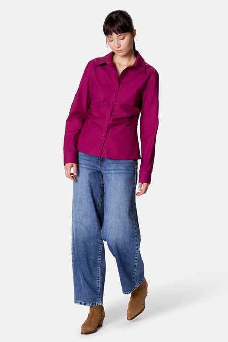 Blouse à manches longues - violet