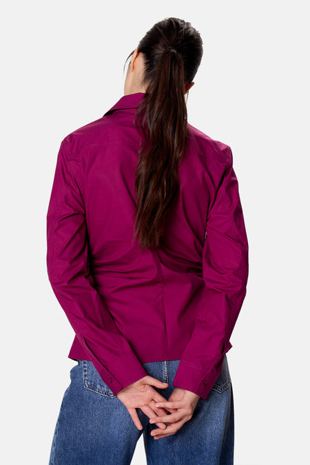 Blouse met lange mouwen - paars