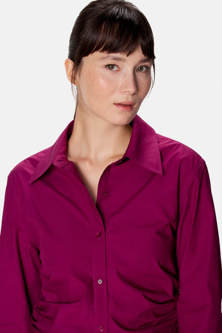 Blouse met lange mouwen - paars