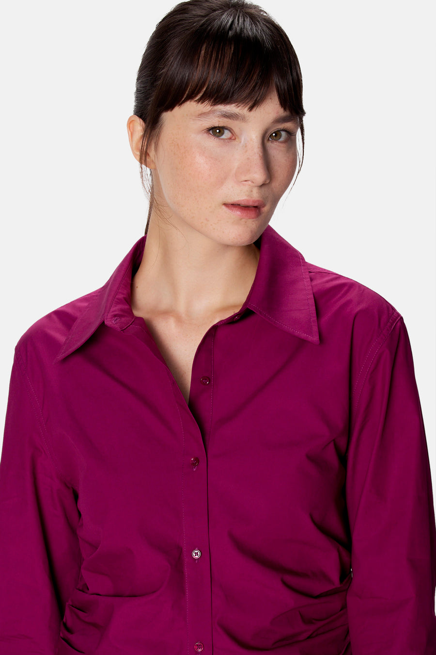 Blouse met lange mouwen - paars