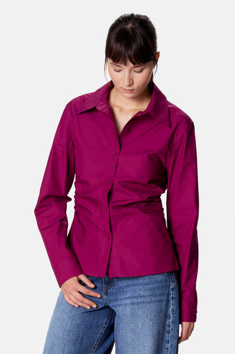 Blouse met lange mouwen - paars