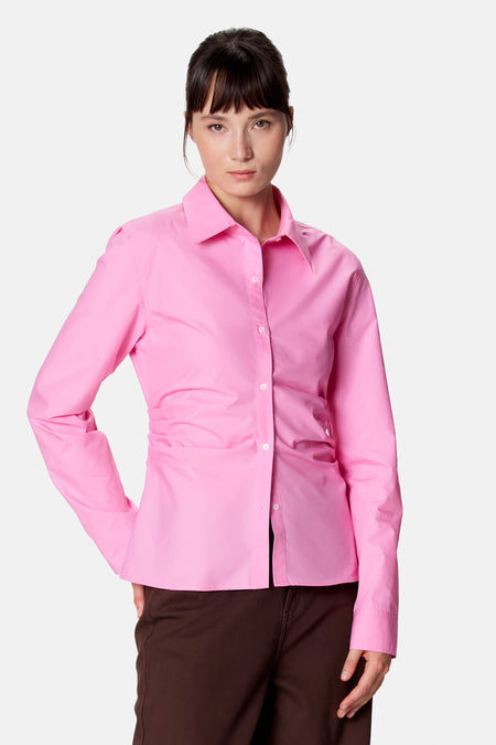 Blouse à manches longues - rose