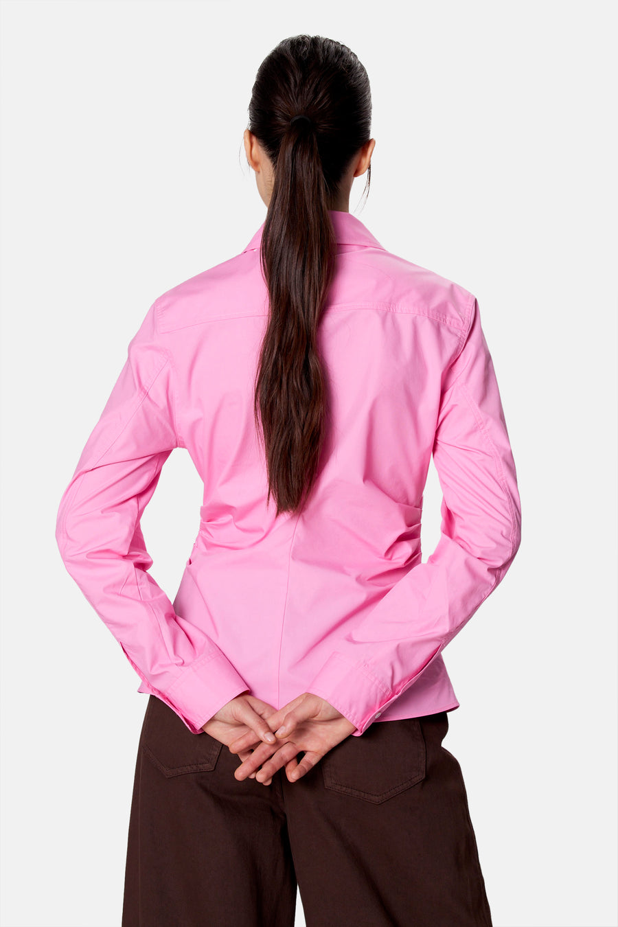 Blouse met lange mouwen - roze