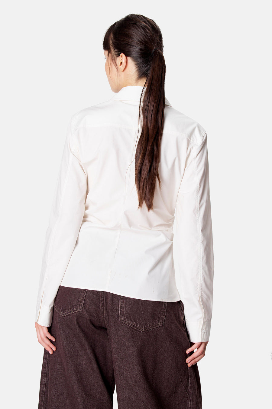 Blouse met lange mouwen - wit
