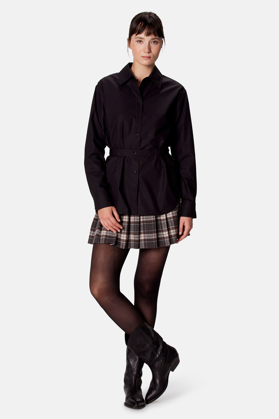 Blouse met lange mouwen - zwart