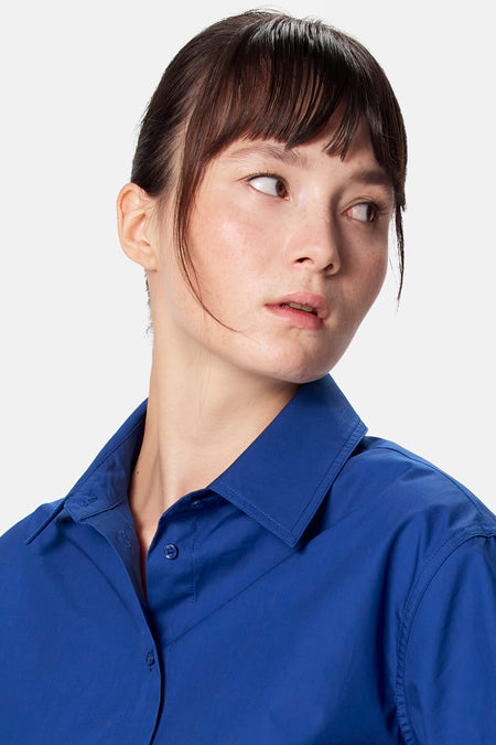 Blouse met lange mouwen - blauw