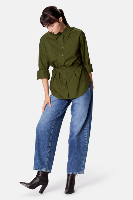 Blouse à manches longues - vert