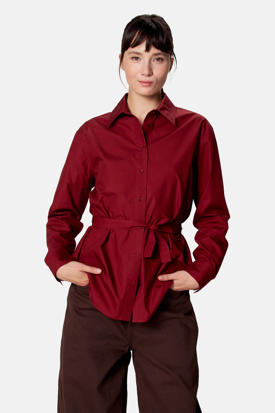 Blouse met lange mouwen - rood