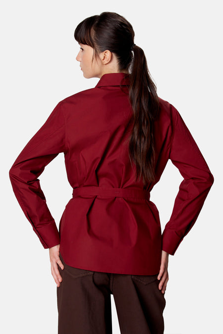Blouse met lange mouwen - rood