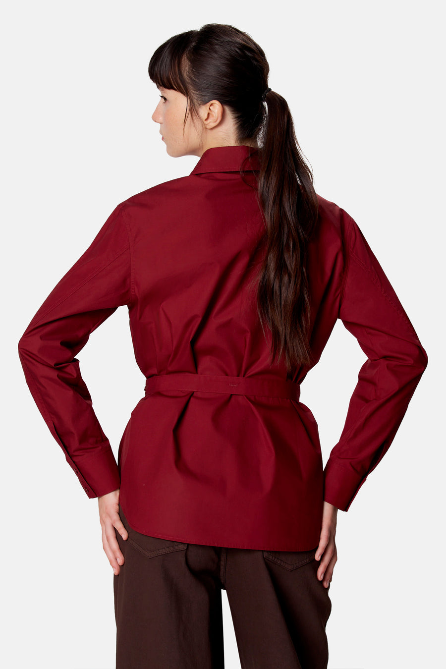 Blouse met lange mouwen - rood