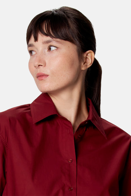 Blouse met lange mouwen - rood