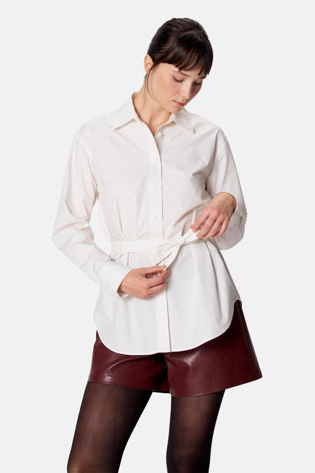 Blouse met lange mouwen - wit