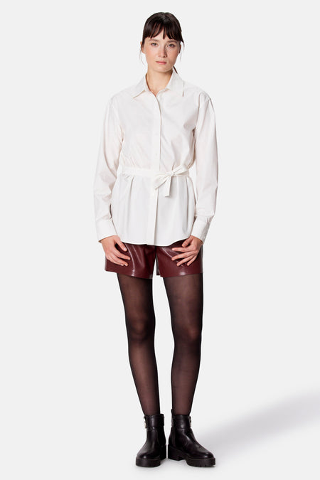 Blouse à manches longues - blanc