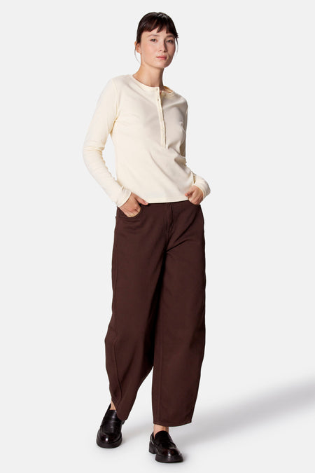 Top (lange mouwen) geel - Clouds of Fashion