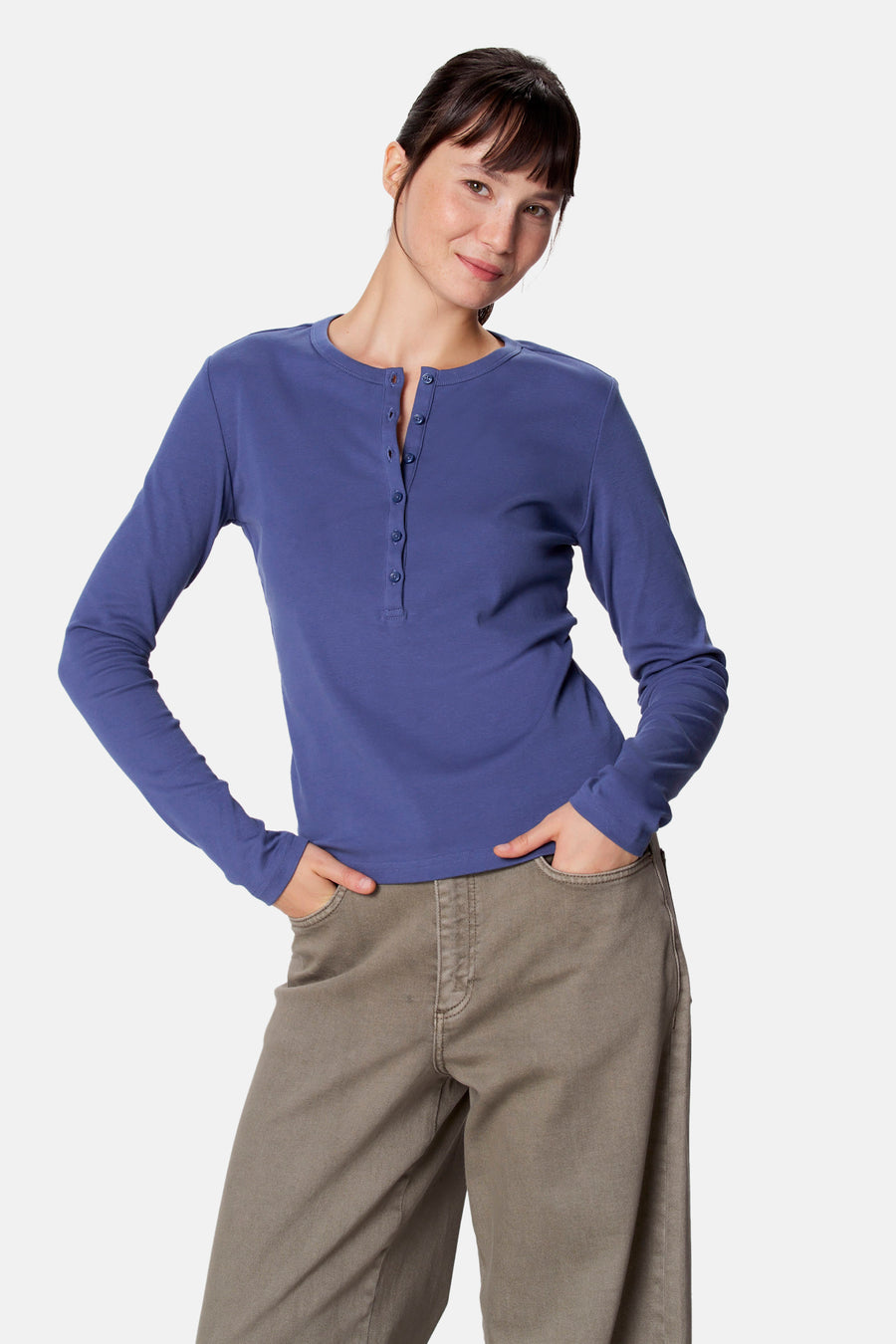Top (lange mouwen) blauw - Clouds of Fashion