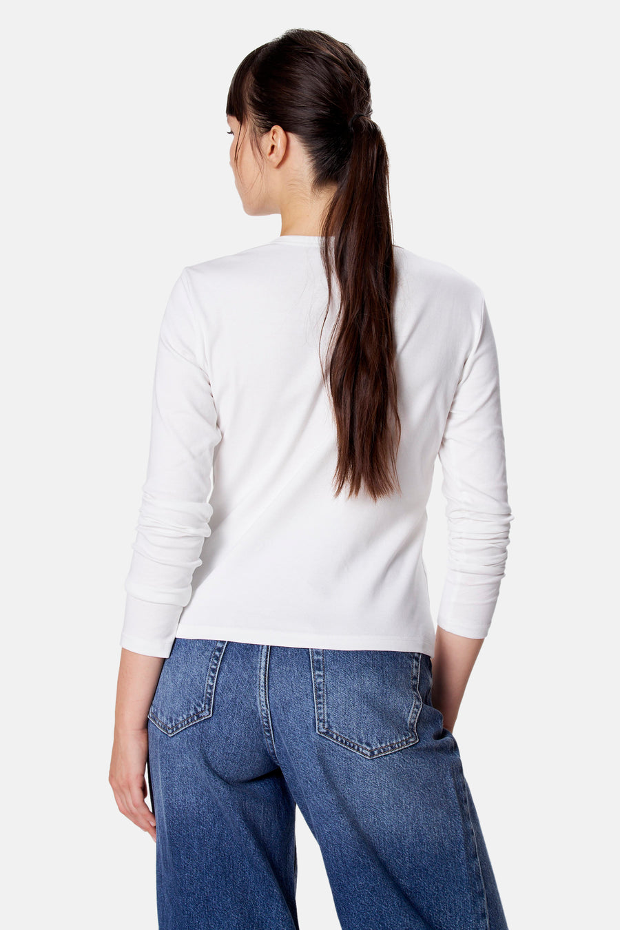 Top (lange mouwen) wit - Clouds of Fashion