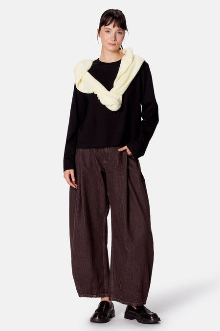Top (lange mouwen) zwart - Clouds of Fashion