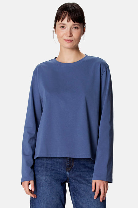 Top (lange mouwen) blauw - Clouds of Fashion