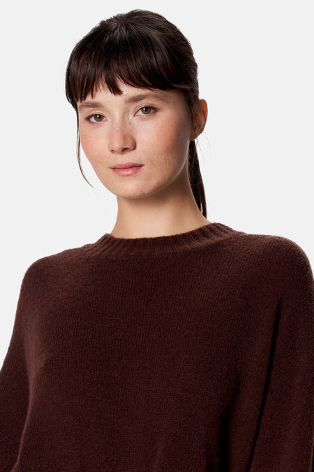 Pull O-hals - bruin