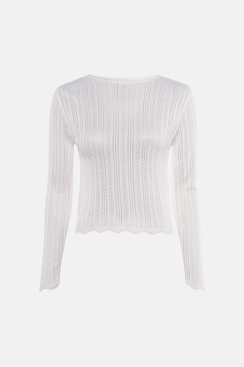 T-shirt met lange mouwen - wit