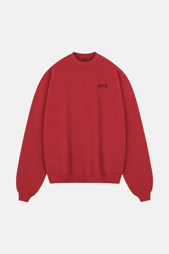 Sweater O-hals - rood