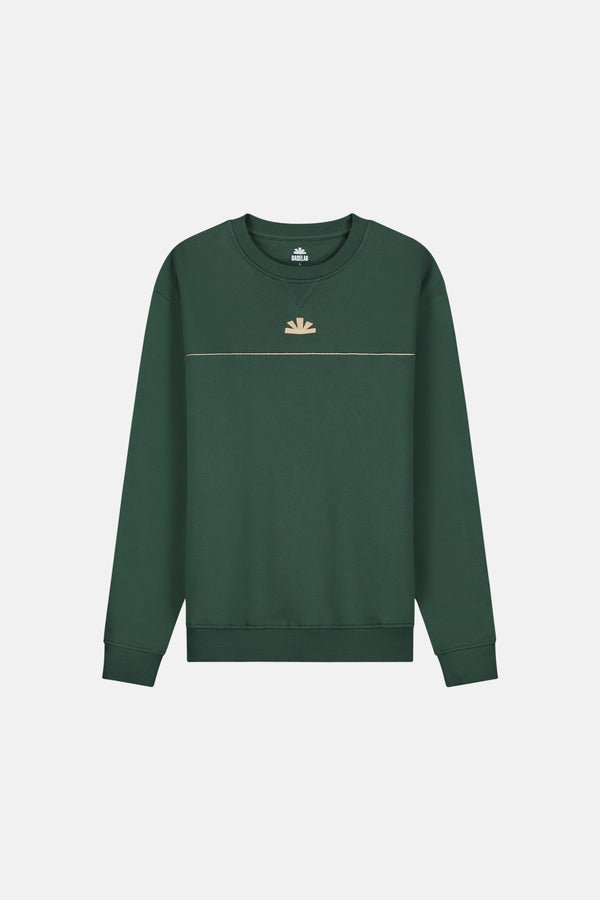 Sweater met ronde hals Groen - BASELAB