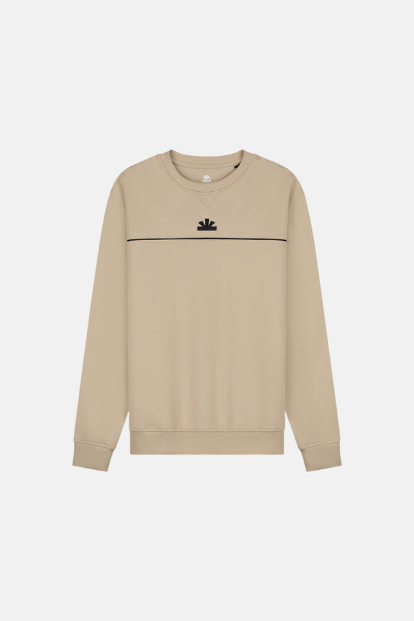 Sweater met ronde hals Beige - BASELAB