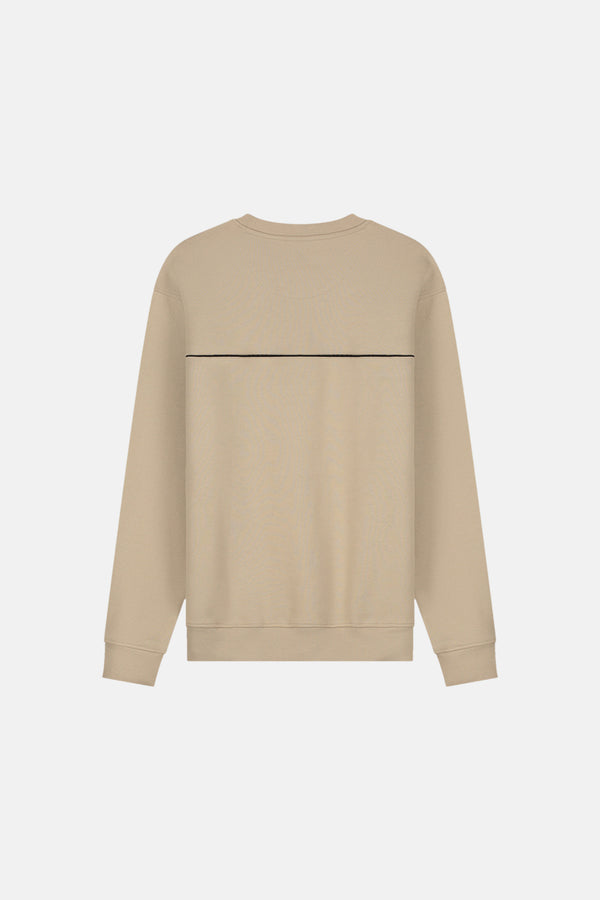 Sweater met ronde hals Beige - BASELAB