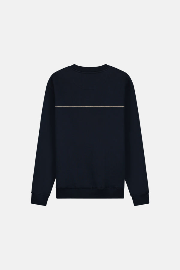 Sweater met ronde hals Blauw - BASELAB