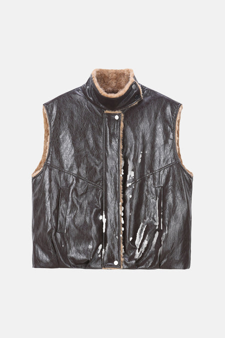 Veste sans manches - brun