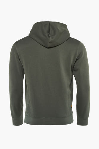 Pull-over gris avec capuche de G-Star RAW, vue arrière avec tissu lisse et longues manches.