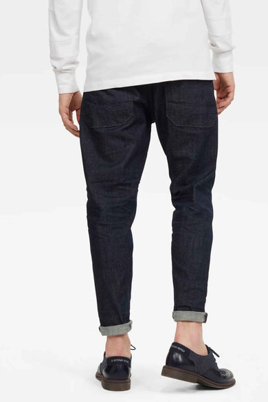 Jean &agrave; coupe carrot - bleu