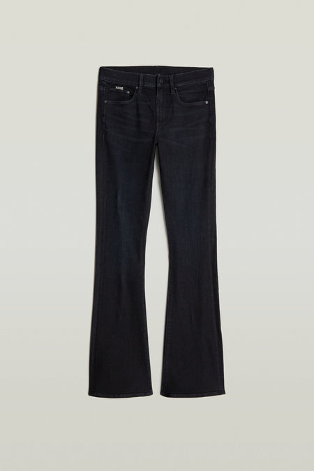 3301 FLARE - black denim