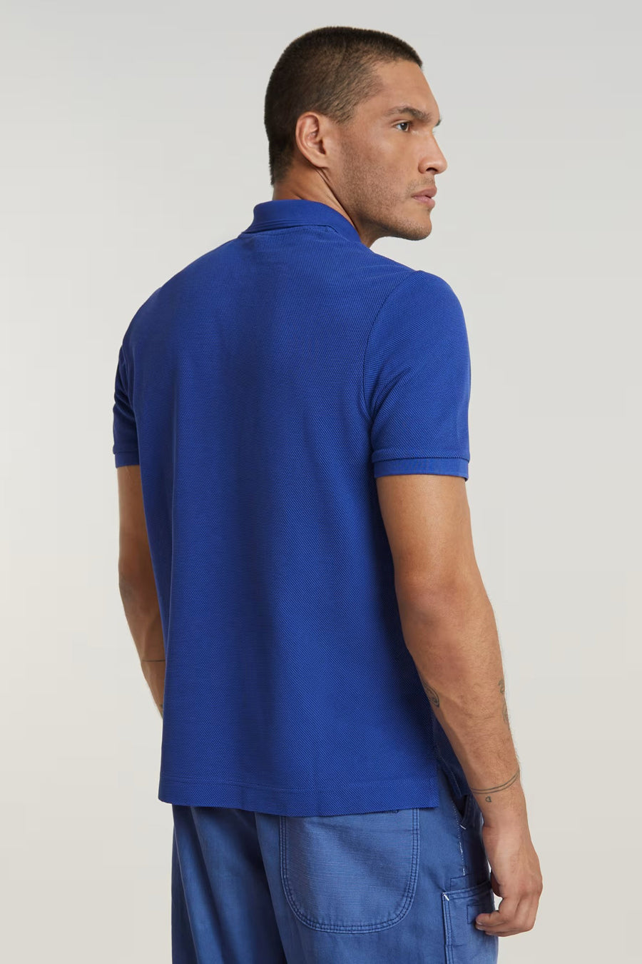 Polo met korte mouwen - blauw