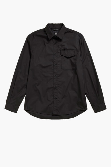 Chemise &agrave; manches longues - noir