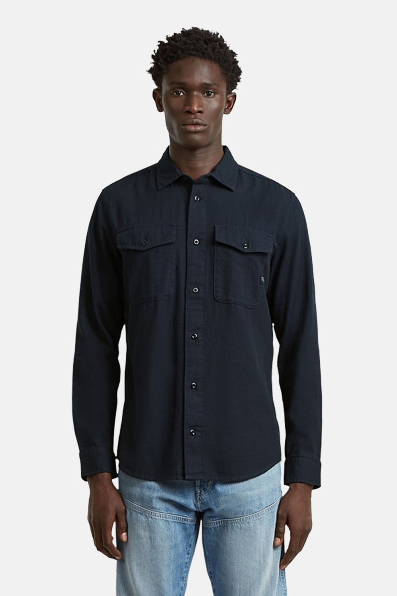 Hemd met lange mouwen - blauw