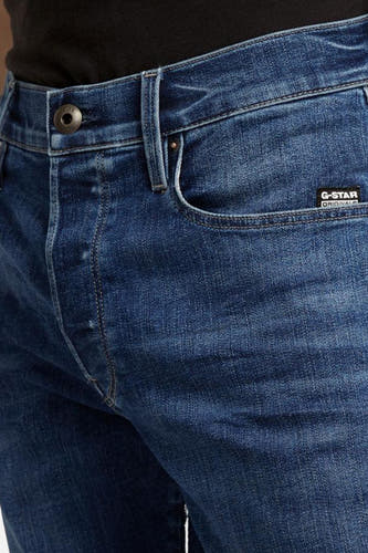 Jeans slim de G-Star RAW en denim bleu, avec une texture subtile et une poche avec logo.