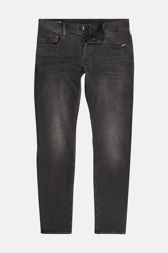 Grijze skinny jeans van G-Star RAW, met zichtbare zakken en een knoopsluiting.
