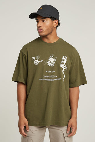 T-shirt met korte mouwen - Kaki