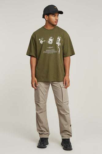 T-shirt met korte mouwen - Kaki
