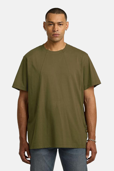 Groen T-shirt met lange mouwen van G-Star RAW, met korte mouwen en een ronde halslijn.
