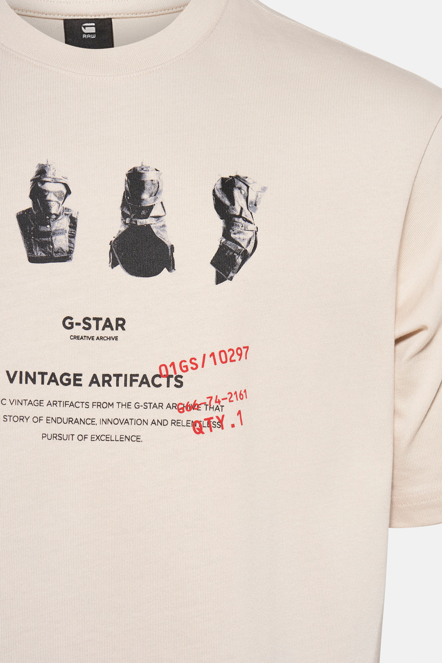 T-shirt met korte mouwen - ecru - G-Star RAW