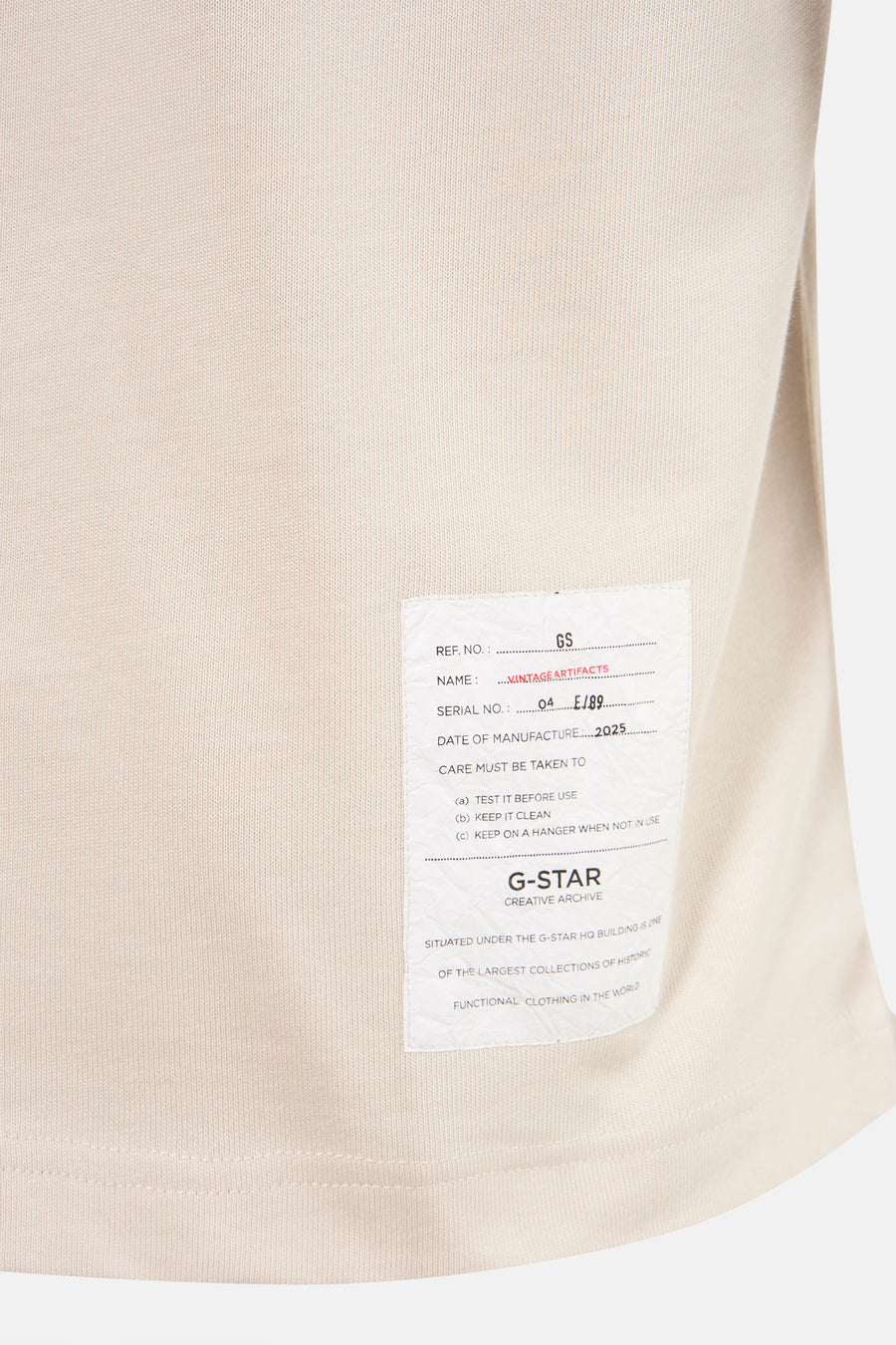 T-shirt met korte mouwen - ecru - G-Star RAW