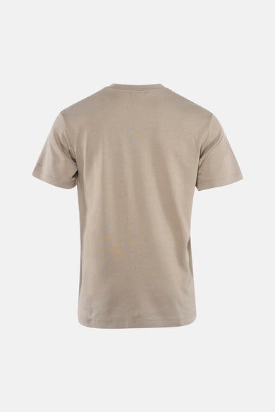 T-shirt gris à manches courtes de G-Star RAW, avec une couleur unie et un col rond classique.