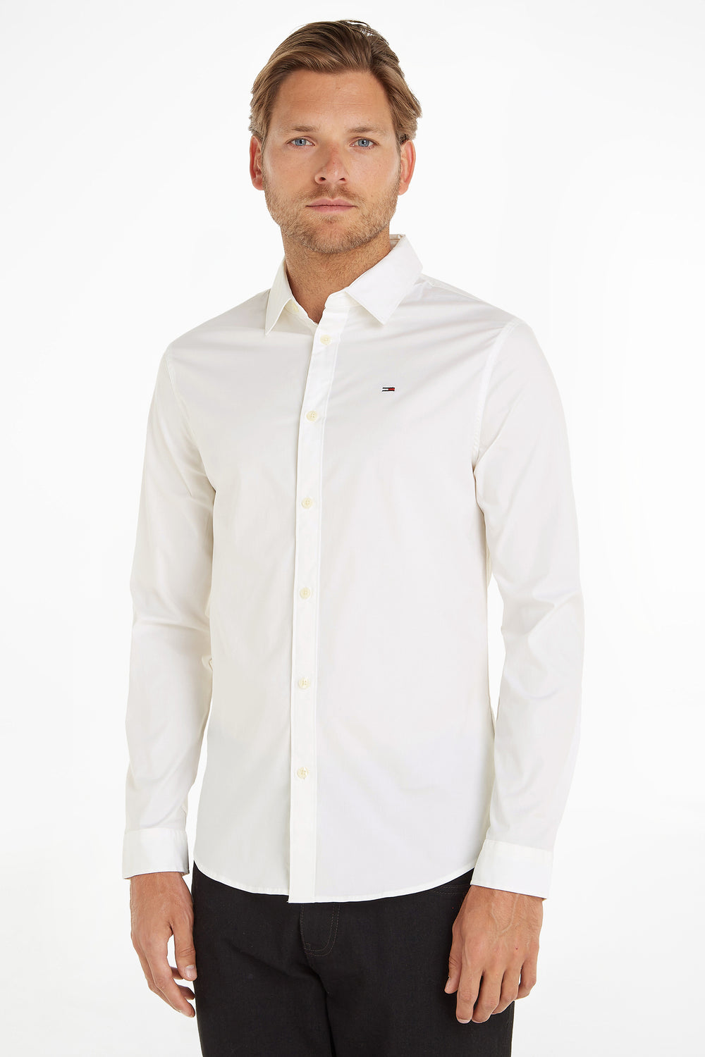 Chemise (manches longues) Blanc - TOMMY JEANS