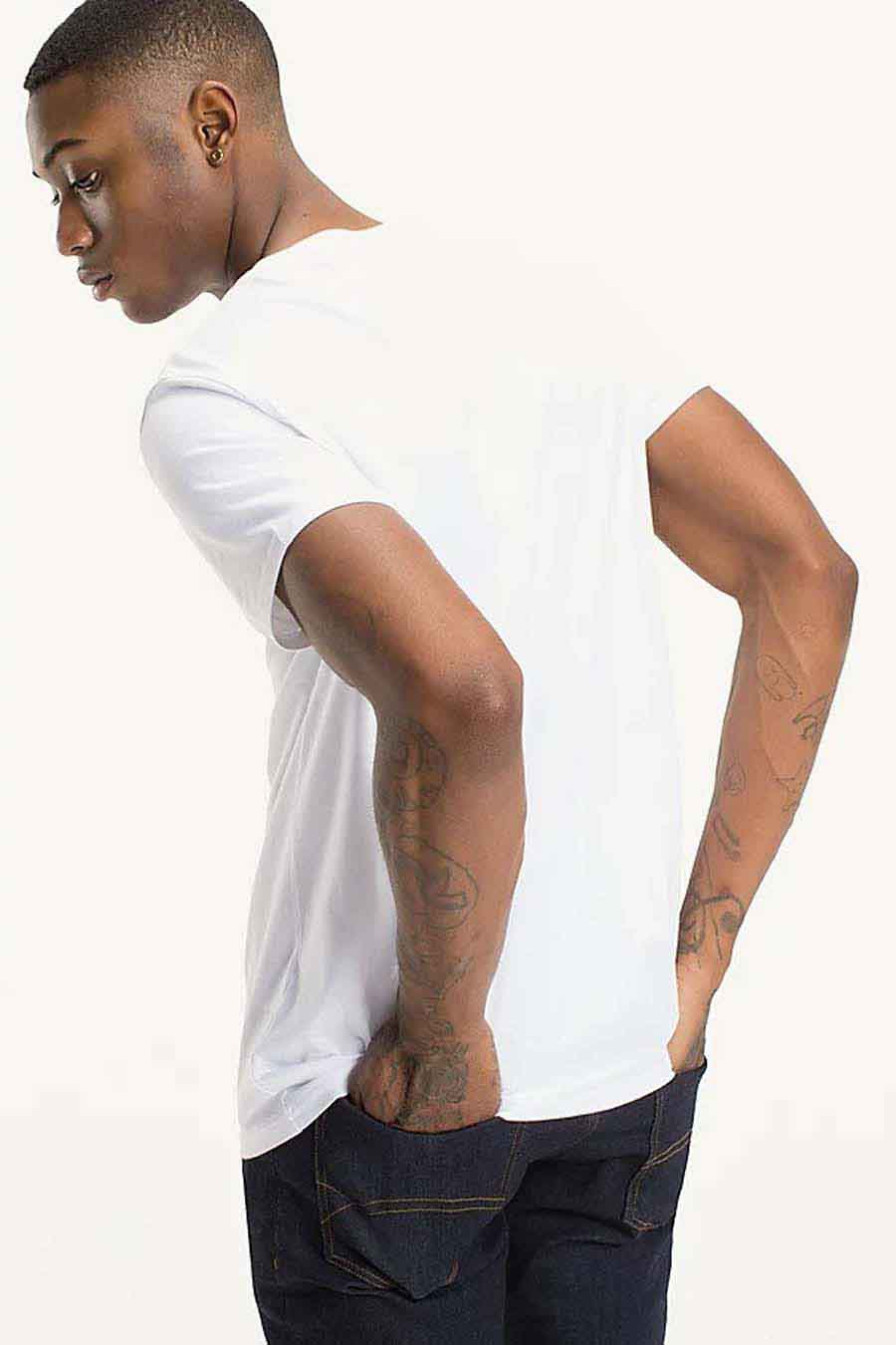 T-shirt (manches courtes) Blanc - TOMMY JEANS